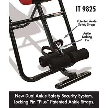 Body Vision IT9825 Inversion Table with Adjustable Lumbar Support