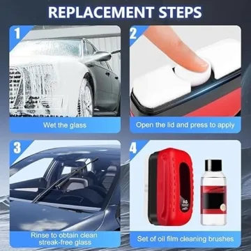 Hydrophobic Car Glass Oil Film Cleaner for Clear Visibility