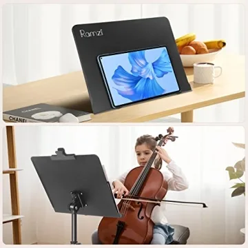Ramzi 5-in-1 Portable Music Stand with Light