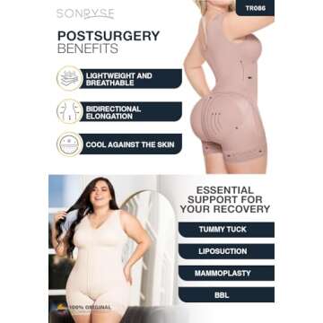 Sonryse Butt Lifter Tummy Control Shapewear for Women