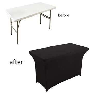 LZY Spandex Fitted Stretch Table Cover for Any Event
