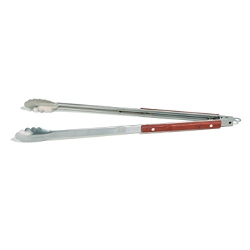 Extra Long Grill Tongs with Rosewood Handles 22 Inch