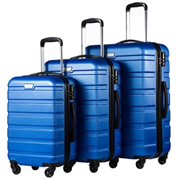 Coolife Lightweight Hardside Spinner Luggage Set with TSA Lock