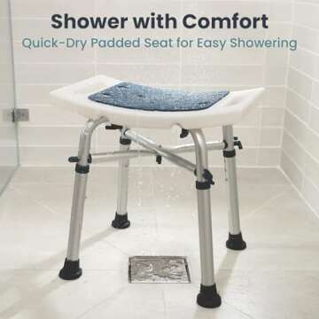 Adjustable Pelegon Shower Stool for Stable Bathing Experience