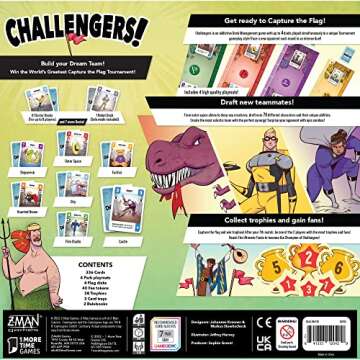 Challengers Card Game Strategy Interactive Fun Family Game