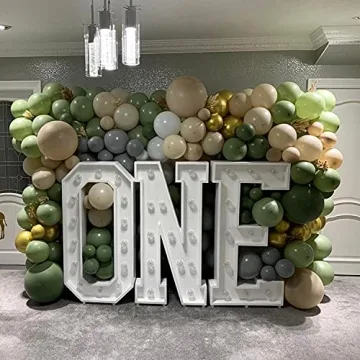 Sage Green Balloons 12 Inch Bulk for Parties and Celebrations