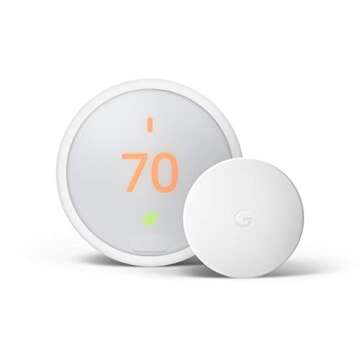 Google Nest Thermostat E Smart Home Bundle for Energy Savings
