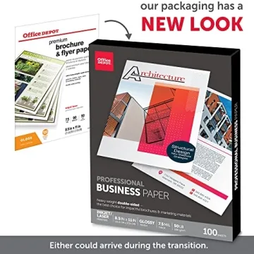 Office Depot Professional Glossy Brochure Paper 100 Sheets