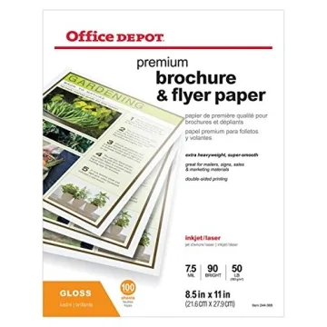 Office Depot Professional Glossy Brochure Paper 100 Sheets