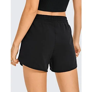 Comfy CRZ YOGA Women's Casual Sweat Shorts with Pockets