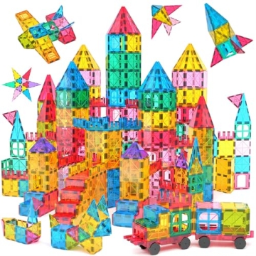 Jasonwell Magnetic Tiles Building Blocks Set for Kids