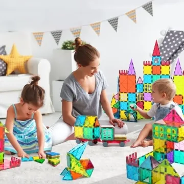 Jasonwell Magnetic Tiles Building Blocks Set for Kids