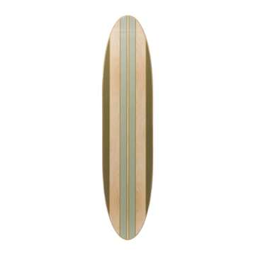 Creative Co-Op Surfboard Style Wood Wall Decor for Coastal Vibes