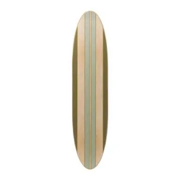 Creative Co-Op Surfboard Style Wood Wall Decor for Coastal Vibes
