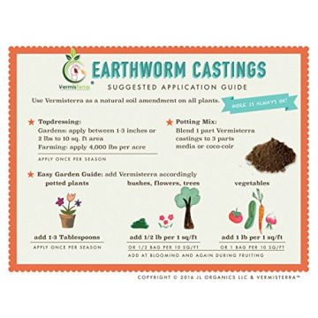 VermisTerra Earthworm Castings 10 LB Natural Soil Booster