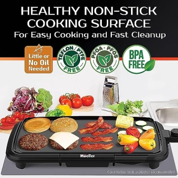 HealthyBites Electric Griddle Nonstick for Family Meals