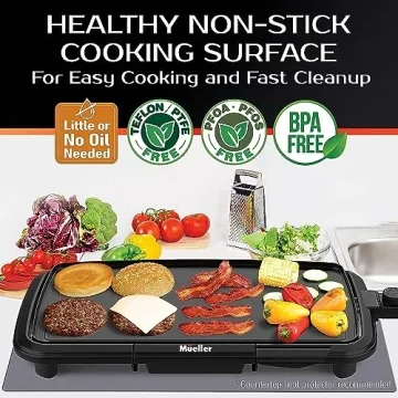 HealthyBites Electric Griddle Nonstick for Family Meals