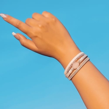 Trendy FANCY SHINY Boho Leather Wrap Bracelet for Women