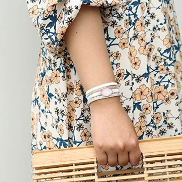 Trendy FANCY SHINY Boho Leather Wrap Bracelet for Women