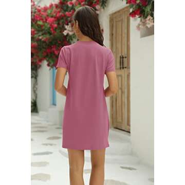 Ladiyo Women T Shirt Summer Dress with Pockets