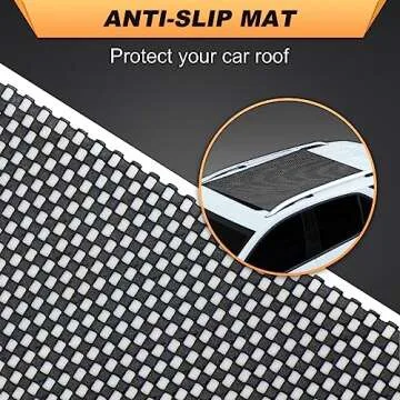 Sailnovo Car Rooftop Cargo Carrier Roof Bag, 20 Cubic Feet Waterproof Car Rooftop Cargo Carrier Bag Fit Car with Without Roof Rack - Car Top Carrier with Tie-Down Strap, Safety Hook