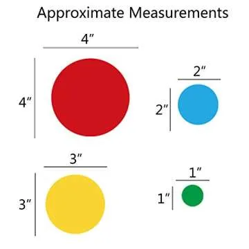 PARLAIM 130-Piece Polka Dot Wall Stickers for Kids