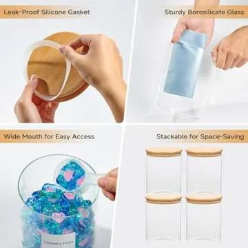 Stylish Glass Jars and Dryer Sheet Holder for Everyone