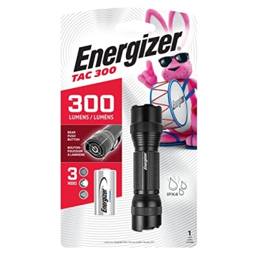 Energizer TAC 300 LED Flashlight for Emergencies and Camping