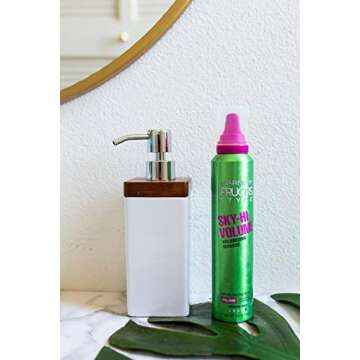 Garnier Fructis Style Sky-Hi Volume Mousse, Extreme Hold, 6.4 Oz, 3 Count (Packaging May Vary)