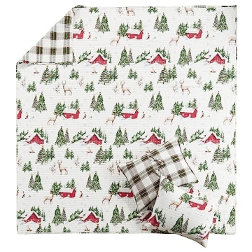 Levtex Home Tatum Pines King Quilt Set for Holiday Decor