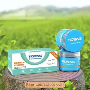 TICARVE 2Pack Cleaning Gel Car Putty Car Detail Putty Auto Detail Gel Detail for Car Interior Cleaner Kits Automotive Car Slime Keyboard Cleaner Blue (320g/11.2oz)