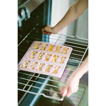 Dog Treat Molds - Paw and Bone Silicone Dog Treat Molds, Large Sized, with Healthy Recipe Booklet, F...