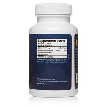 Smidge® Evening Magnesium Capsules, 60 ct. Pure, Non-GMO Magnesium Supplement to Support Rest & Relaxation.