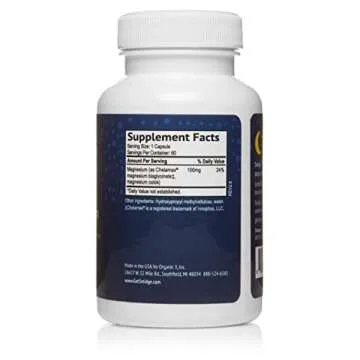 Smidge® Evening Magnesium Capsules, 60 ct. Pure, Non-GMO Magnesium Supplement to Support Rest & Relaxation.