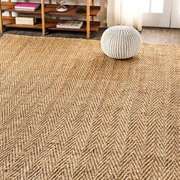 JONATHAN Y Espina Hand Woven Jute Rug - Durable & Stylish