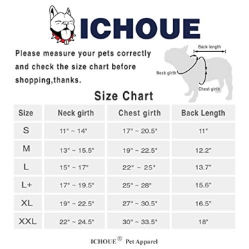 iChoue French Bulldog Santa Costume for Winter Fun