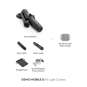 DJI OM 6: 3-Axis Stabilizer with Fill Light for Smooth Videos