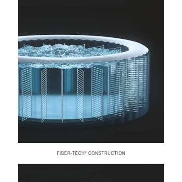 INTEX 28437EP PureSpa Bubble Deluxe Spa Set: Includes Energy Efficient Spa Cover – 140 Bubble Jets – Octagonal Design – 6 Person Capacity – 83" x 83" x 28"