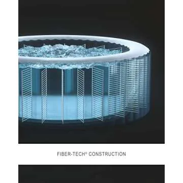 INTEX 28437EP PureSpa Bubble Deluxe Spa Set: Includes Energy Efficient Spa Cover – 140 Bubble Jets – Octagonal Design – 6 Person Capacity – 83" x 83" x 28"