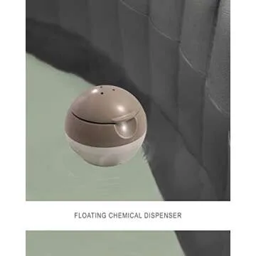 INTEX 28437EP PureSpa Bubble Deluxe Spa Set: Includes Energy Efficient Spa Cover – 140 Bubble Jets – Octagonal Design – 6 Person Capacity – 83" x 83" x 28"