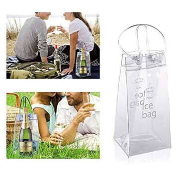 Portable Ice Wine Bag - 3 Pack Beverage Cooler