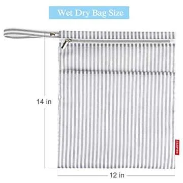 BABEYER Waterproof Wet Dry Bags - Perfect for Travel and Diapers