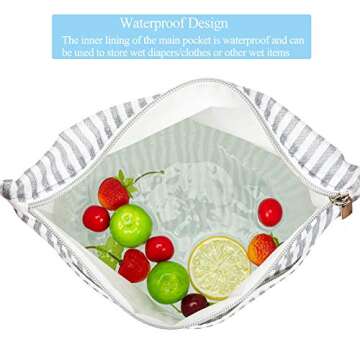 BABEYER Waterproof Wet Dry Bags - Perfect for Travel and Diapers