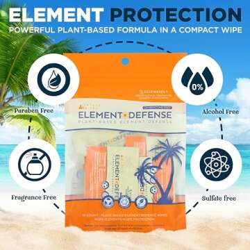 Venture Wipes Element Defense for Skin Protection