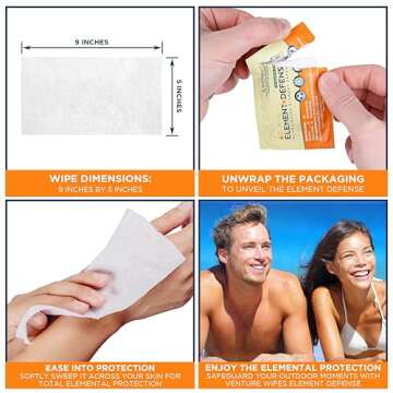 Venture Wipes Element Defense for Skin Protection