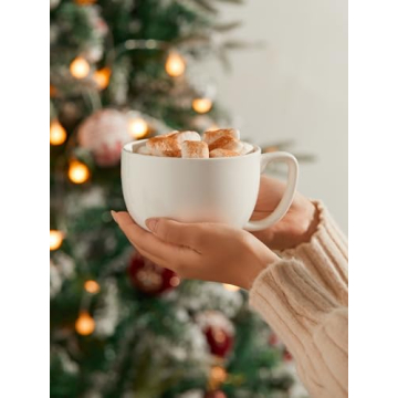 Teocera Jumbo Coffee Mugs Set - Ergonomic Porcelain Design