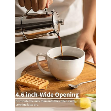 Teocera Jumbo Coffee Mugs Set - Ergonomic Porcelain Design