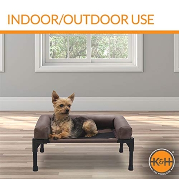 K&H Elevated Dog Bed with Removable Bolster for Comfort
