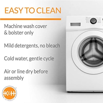 K&H Elevated Dog Bed with Removable Bolster for Comfort