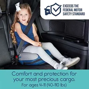 hiccapop UberBoost Inflatable Booster Car Seat | Travel Booster Car Seat | Narrow Backless Booster C...